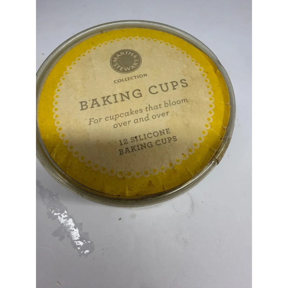 Martha Stewart Collection 12 Piece Silicone Baking Cups Green Purple Set